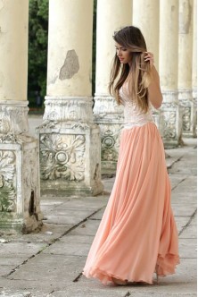 Rochie rose-somon